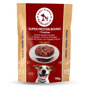 alimento natural para cães super protein Bovino 150g PetBurger